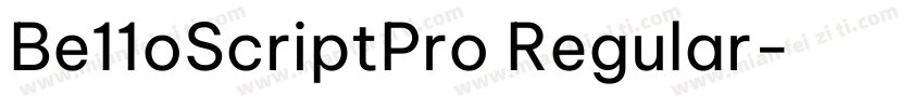 Be11oScriptPro Regular字体转换